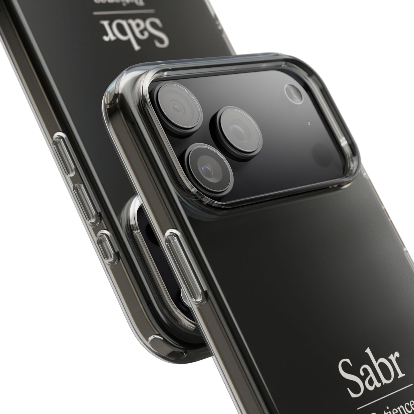 Phone Case - Clear Impact-Resistant with 'Sabr' Design, Motivational Gift