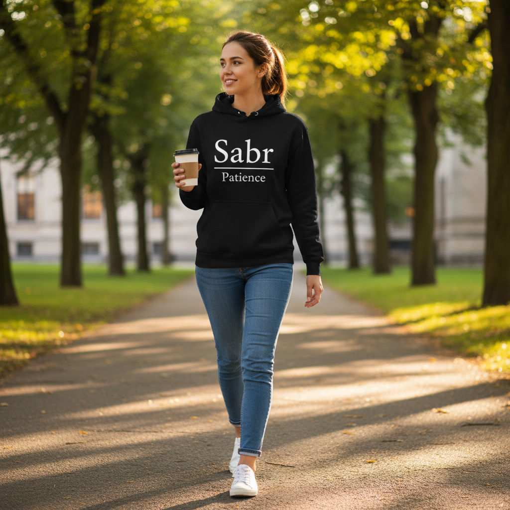 Signature Hoodie - SABR | Patience - Mindful Calm and Courage Apparel
