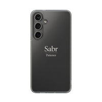 Phone Case - Clear Impact-Resistant with 'Sabr' Design, Motivational Gift