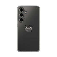 Phone Case - Clear Impact-Resistant with 'Sabr' Design, Motivational Gift